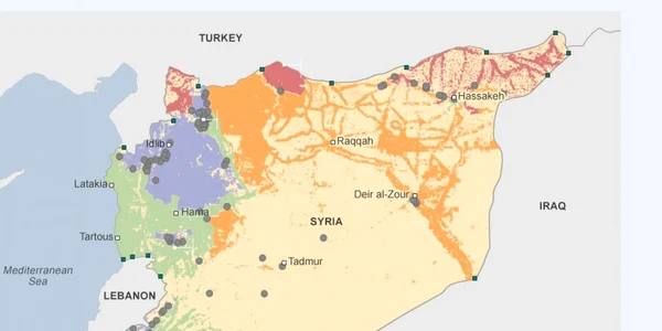 Siria harta razboi FOTO BBC