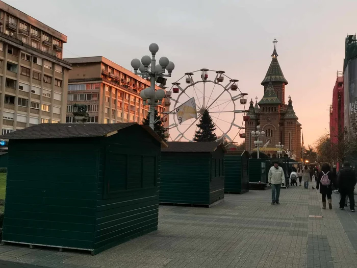 Căsuțele verzi din centrul Timișoarei FOTO Ștefan Both