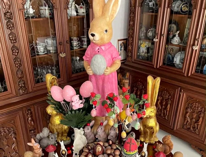 Medana Oprea a vopsit ouă natural foto: arhiva personală 