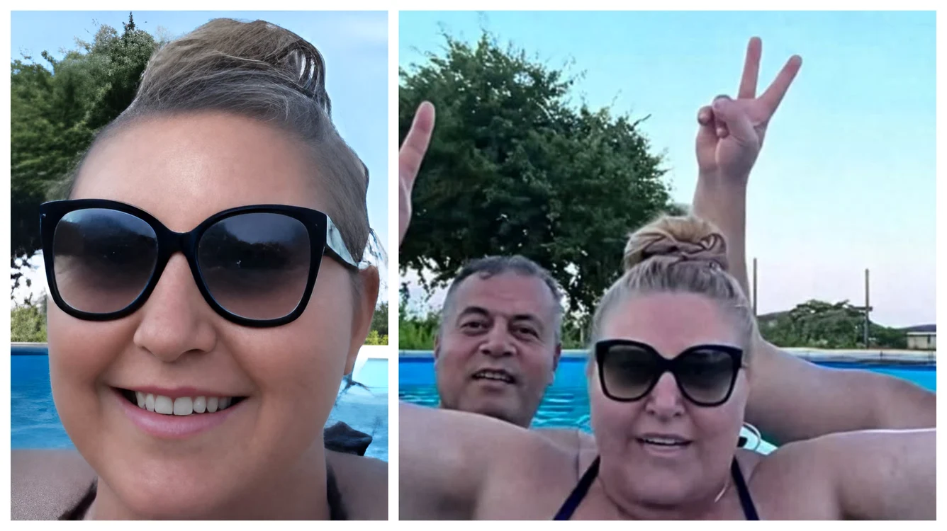 Diana Șoșoacă în piscină