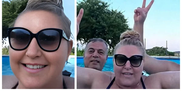 Șoșoacă la piscină 