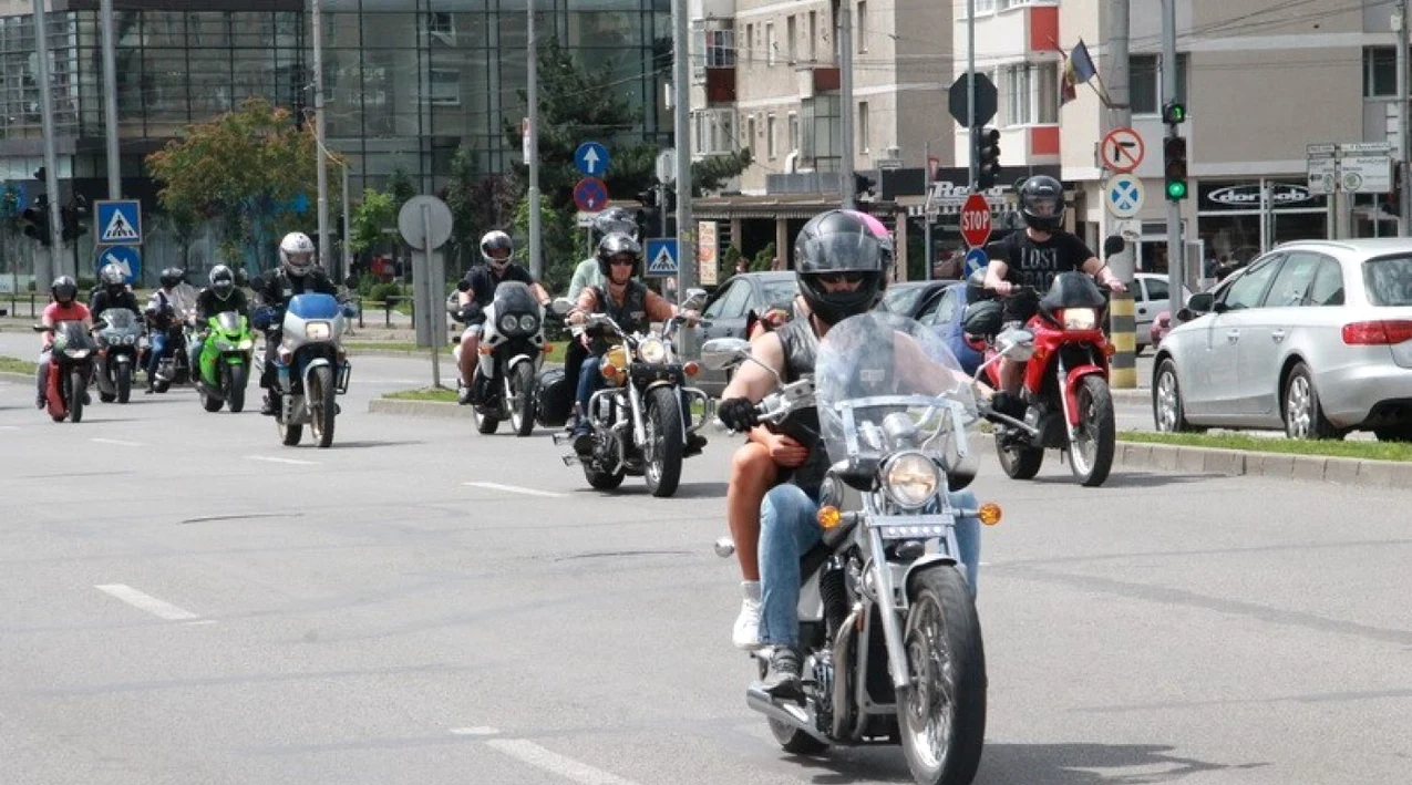 Imagine de la un marș moto. FOTO: arhivă