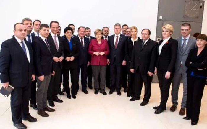 Merkel şi delegaţia PDL