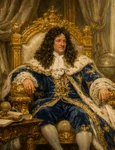 Regele Ludovic al XIV lea și medicul său, Charles‑François Felix de Tassy   imagine generată cu AI 2 png