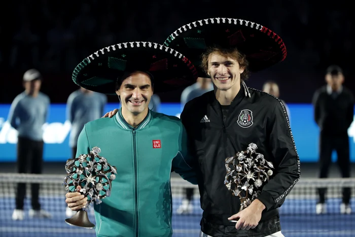 Roger Federer și Alexander Zverev au disputat finala de la Ciudad de Mexico în 2019Foto: EPA-EFE