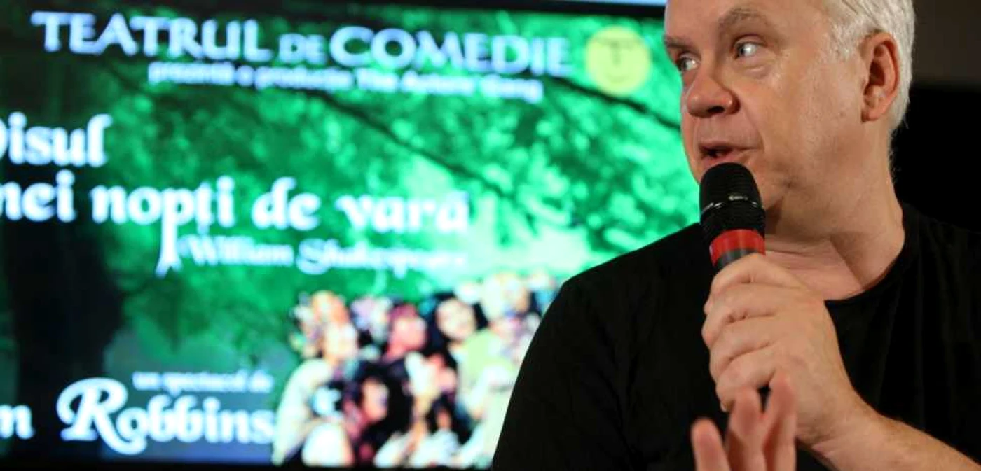 Tim Robbins, la conferinţa de la Teatrul de Comedie   FOTOGRAFII: David Muntean