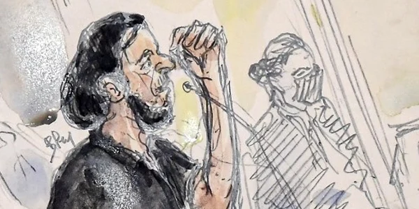 salah abdeslam proces schita Benoit PEYRUCQ / AFP