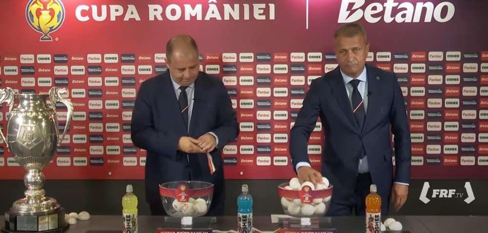 Noi imagini distribuite cu măsluirea tragerii la sorți a meciurilor din Cupa României la fotbal