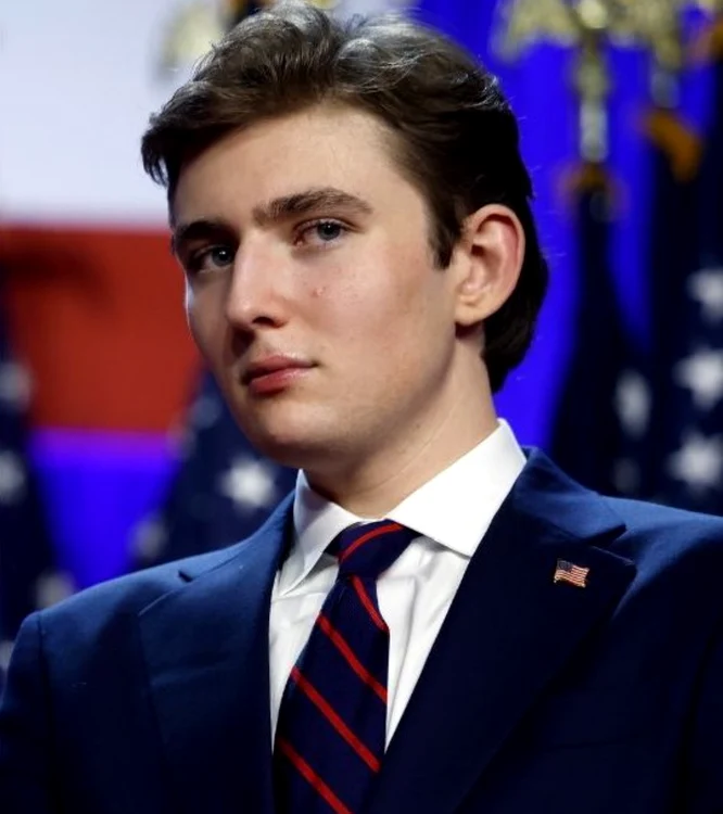 Barron Trump, cel mai tânăr fiu al lui Donald și Melania Trump. 