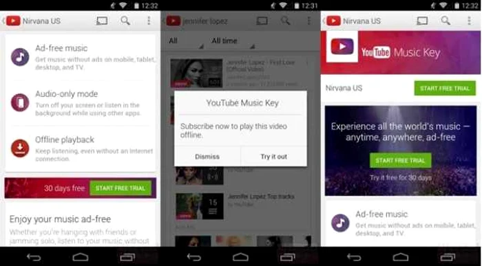 youtube music key