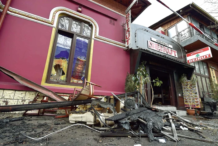Incendiul de la restaurantul “Beirut” a avut loc în 15 aprilie 2014Foto: Mediafax
