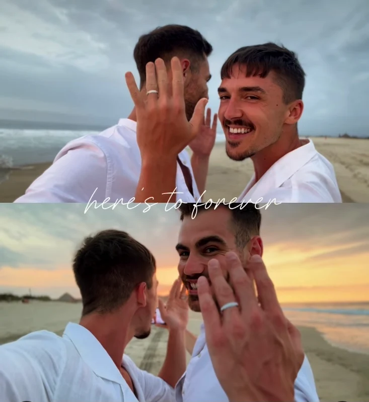 Emil Rengle s-a logodit cu iubitul Alejandro, în Mexic foto Instagram 