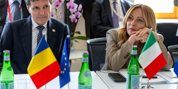 Nicusor Dan si Giorgia Meloni   presidency ro jpg