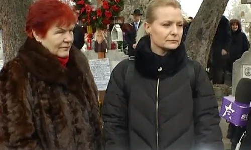 Simona Secrier, la parastasul de 40 de zile al regretatului său soţ  jpeg
