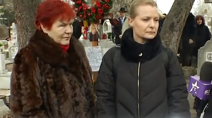 Simona Secrier, la parastasul de 40 de zile al regretatului său soţ