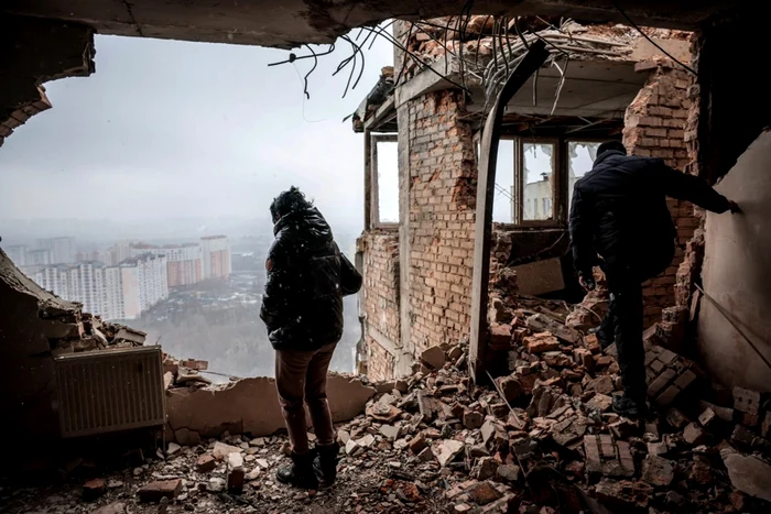 Atacuri cu drone au mai avut loc la Kiev. FOTO arhivă EPA EFE