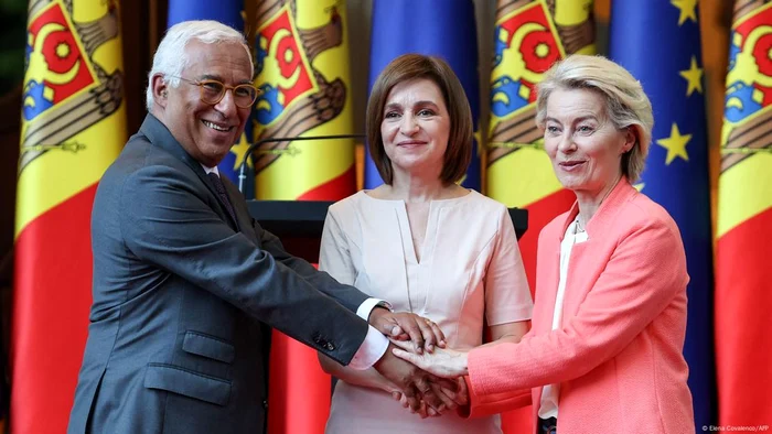 António Costa, Maia Sandu şi Ursula von der Leyen