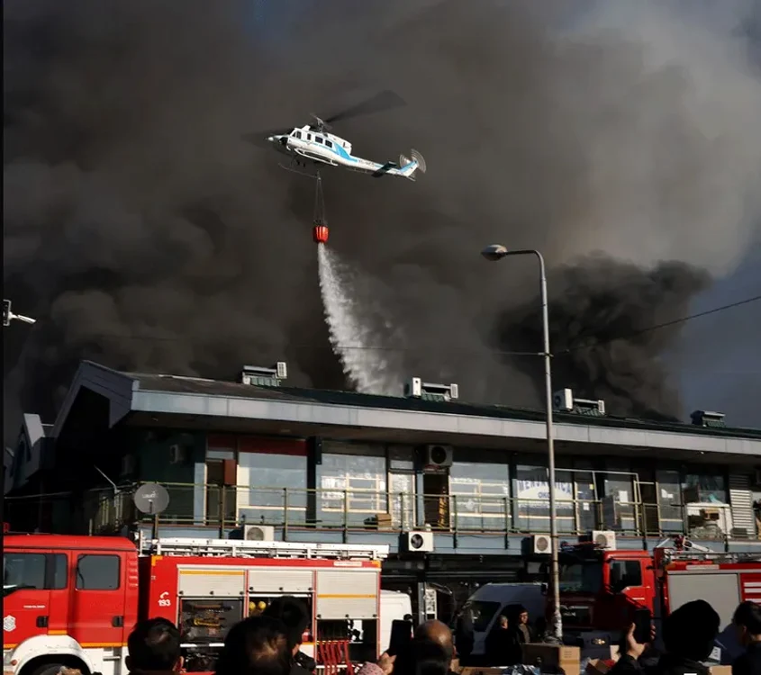 Incendiu China.
