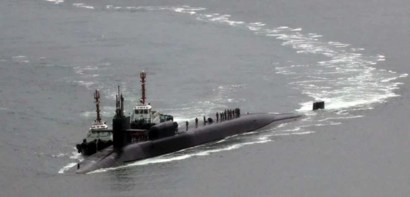 Submarinul nuclear USS Michigan FOTO AFP