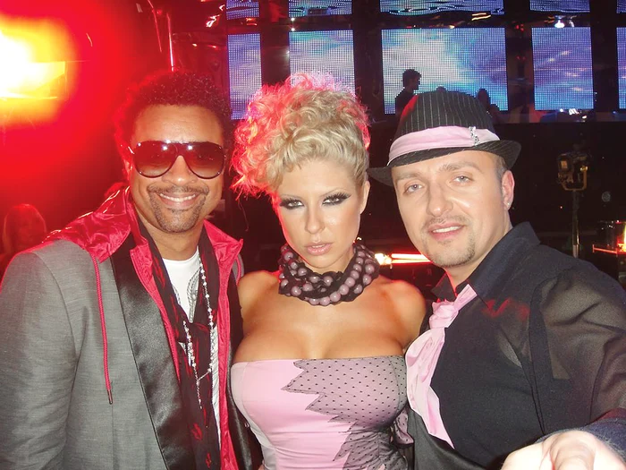 Costi, alături de Shaggy şi de bugăroaica Andreea, pentru care a compus melodii de topFoto: arhiva personală