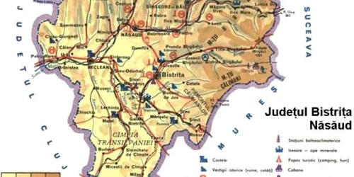 harta turistica bistrita 