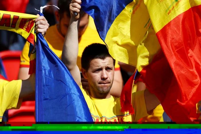 Fanii români în timpul meciului cu Elveţia FOTO Getty Images