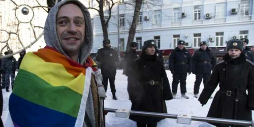Activist gay in Moscova FOTO AP