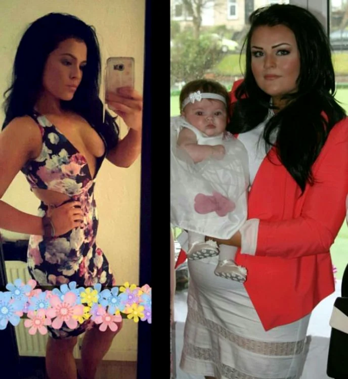 Tânăra de 24 de ani a ajuns la 101 kilograme în timpul sarcinii