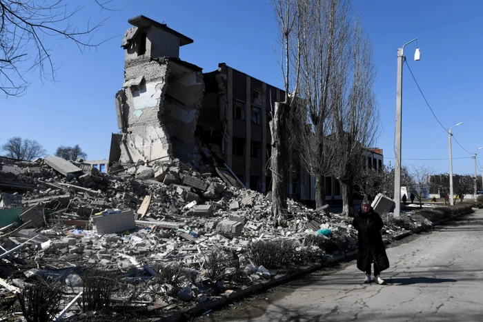 Oraşul Harkov după bombardamente FOTO EPA-EFE