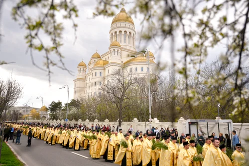 Procesiune religioasă de Florii FOTO Mediafax 