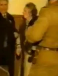 Nicolae și Elena Ceaușescu la Procesul de la Târgoviște 