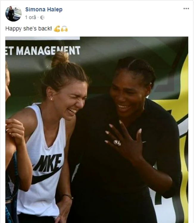 Simona Halep şi Serena Williams se înţeleg foarte bine