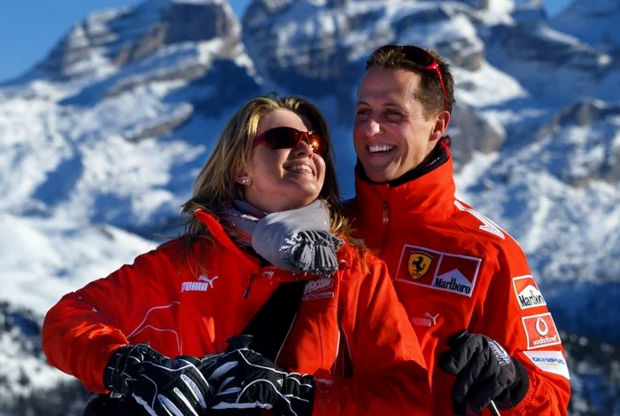 Corinna Schumacher și soțul ei, îndrăgostiți de schi, un sport periculos. Foto Bild