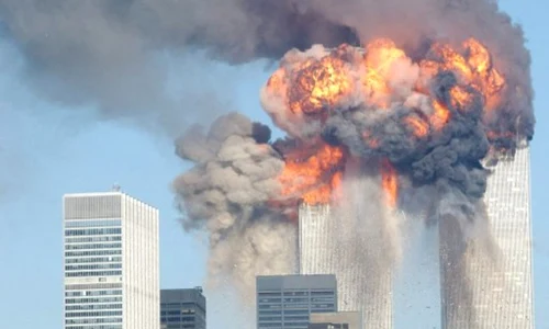 11 septembrie 2001 new york 9/11 world trade center atac terorist foto SPENCER PLATT / GETTY IMAGES NORTH AMERICA / Getty Images via AFP