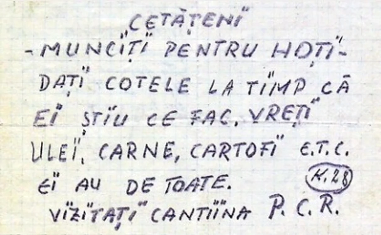 Mesaje interceptate FOTO CNSAS/Poșta Română