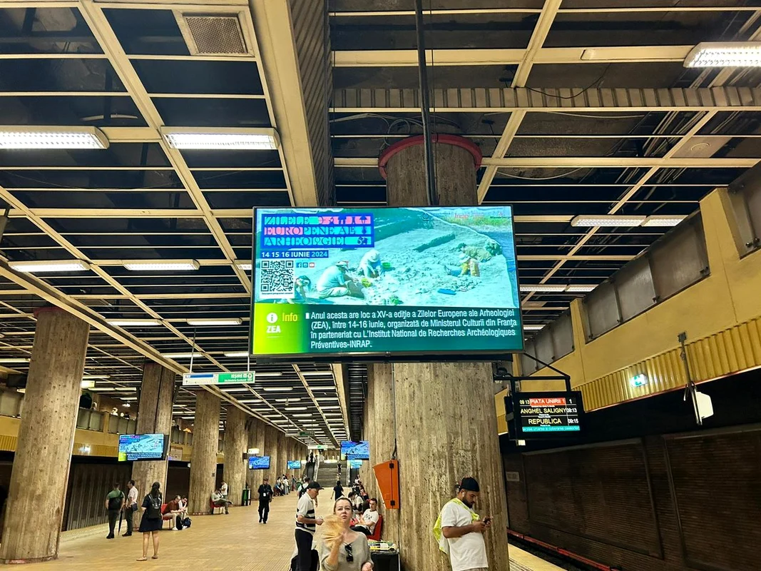 Zilele Europene ale Arheologiei, la metrou (© Institutul Național al Patrimoniului)