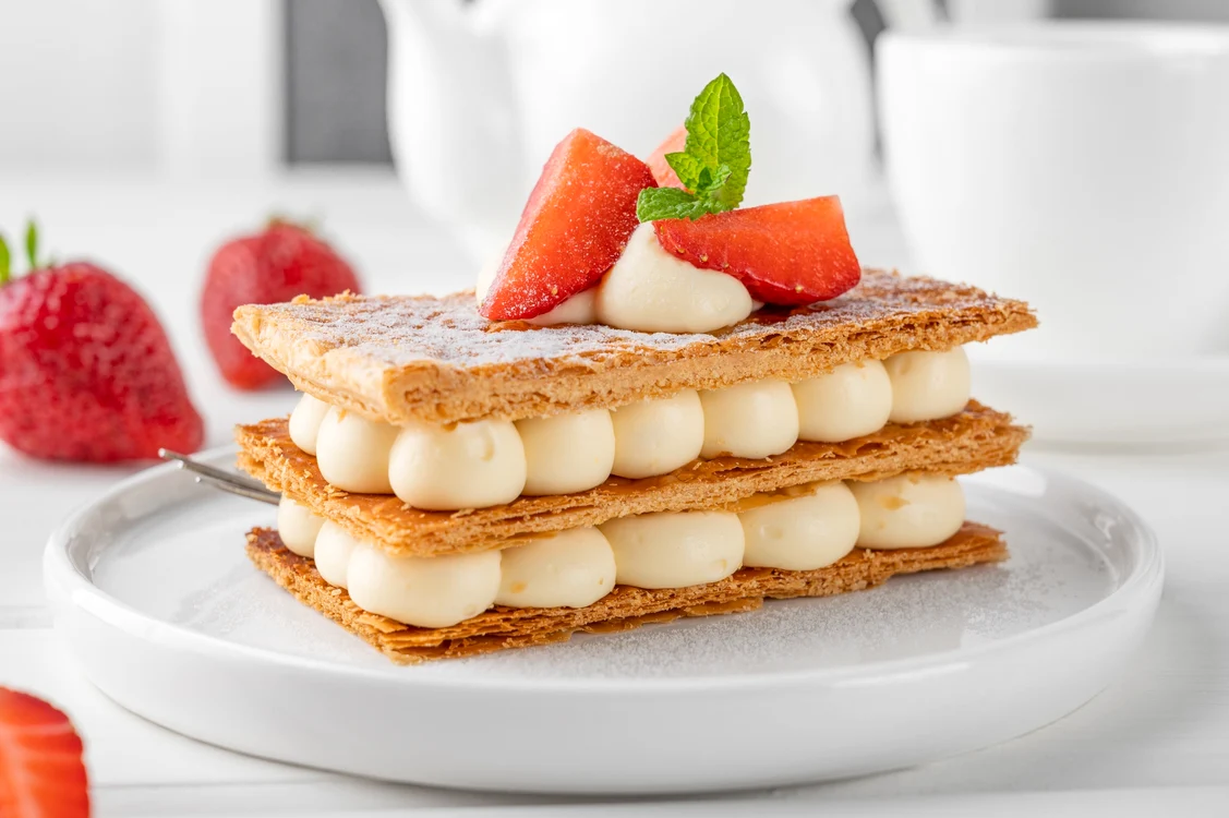 Prăjitura mille-feuille. FOTO: Shutterstock