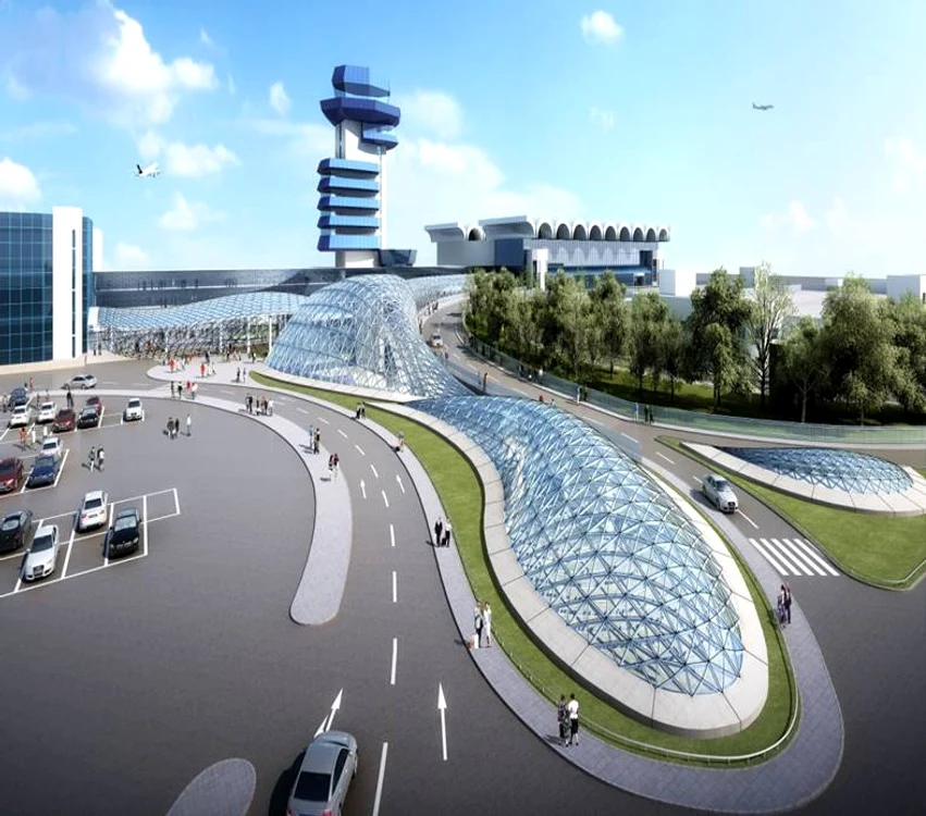
    Așa arată proiectul Magistralei 6 de metrou care va duce la Aeroportul Otopeni. Stația este acoperită cu sticlă  