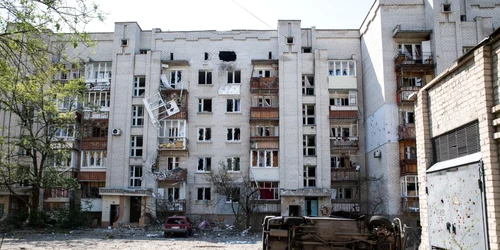 Bloc distrus de rusi in Severodonetk FOTO Profimedia 