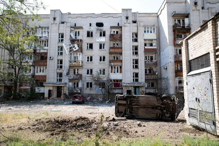 Bloc distrus în Severodoneţk FOTO Profimedia