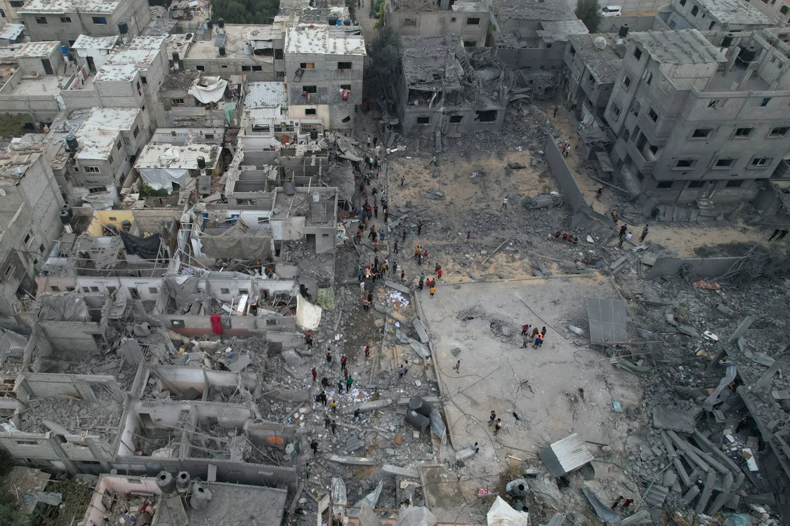Locuințe din Gaza distruse Foto Profimedia