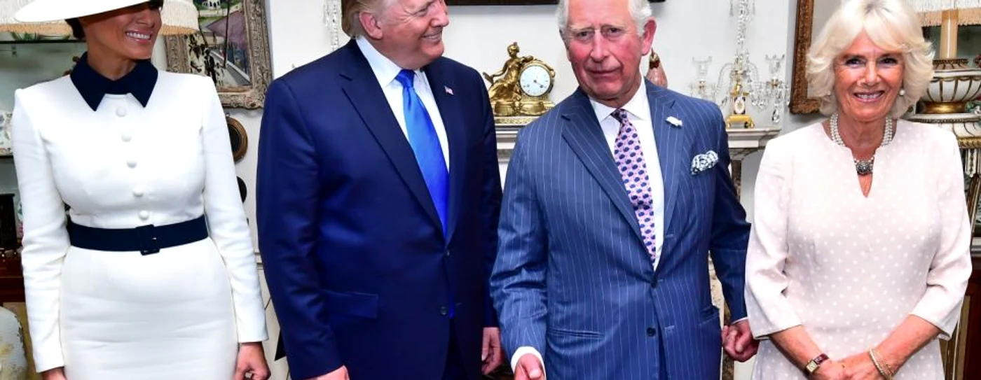 Melania şi donald Trump, în reşedinţa Ducilor de Cornwall FOTO Getty Images