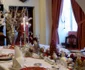 Masa din sufrageria regală de la Castelul Săvârșin decorată pentru Crăciun. FOTO: Daniel Angelescu, Casa Majestății Sale