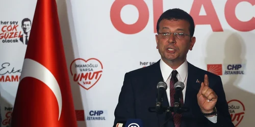 Ekrem Imamoglu se adresează presei după ce a câştigat primăria Istanbulului 23 IUNIE 2019 FOTO EPA-EFE