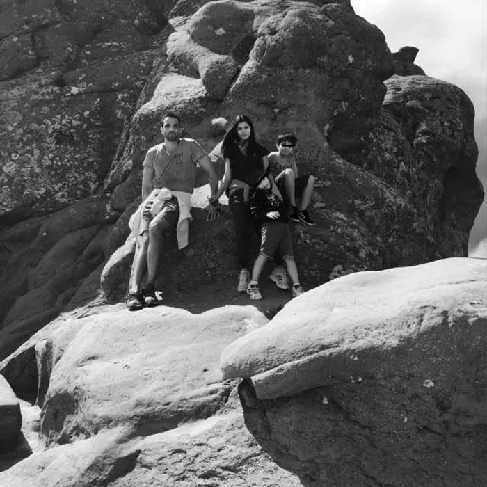 Ileana şi Ion Ion, la munte cu băieţii lor