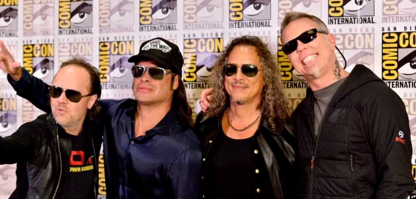 Componenţii
trupei Metallica (de la stânga la dreapta): Lars Ulrich, Robert
Trujillo, Kirk Hammett şi James Hetfield FOTO AFP