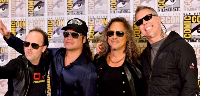 Componenţii
trupei Metallica (de la stânga la dreapta): Lars Ulrich, Robert
Trujillo, Kirk Hammett şi James Hetfield FOTO AFP