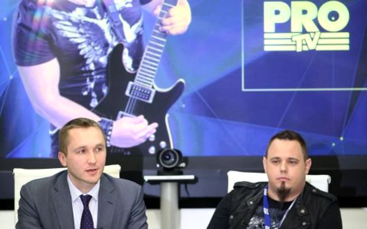 
    Şeful Pro TV, Aleksandras Cesnavicius, alături de Ovidiu AntonFoto: Pro TV  