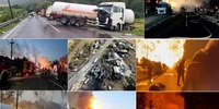 Accidentul de pe Valea Oltului și exploziile de la Crevedia provocate de autocisterne încărcate cu GPL ale aceleiași firme Colaj