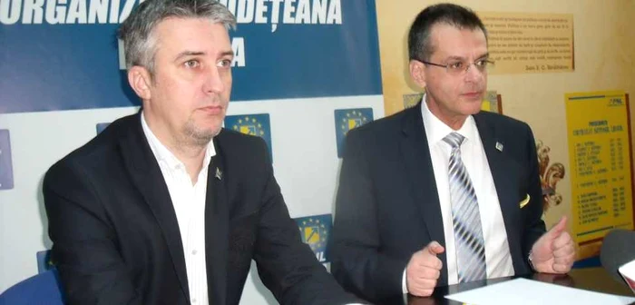Tudorel Trofin, copreşedinte PNL Focşani şi Nini Săpunaru, copreşedinte PNL Vrancea